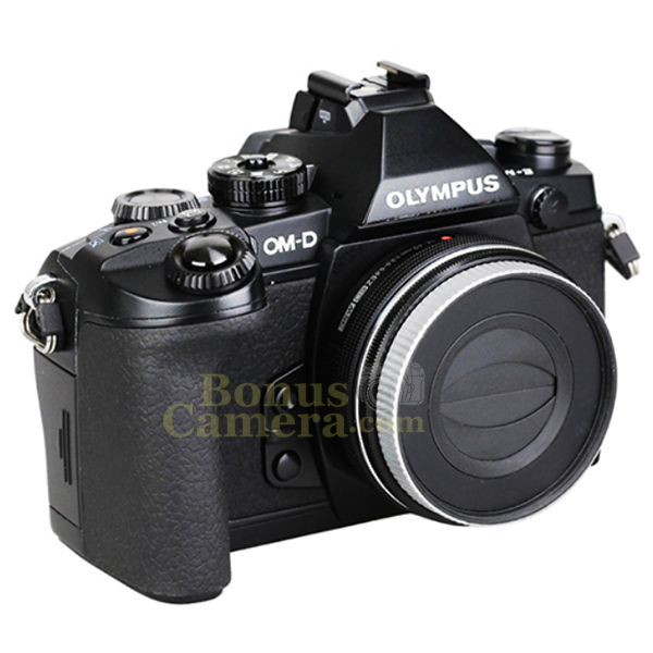 Z-O14-42II ฮู้ดสีเงิน+ฝาปิดเลนส์อัตโนมัติ Olympus M.Zuiko ED 14-42mm F3.5-5.6 EZ Lens Hood+Auto Cap