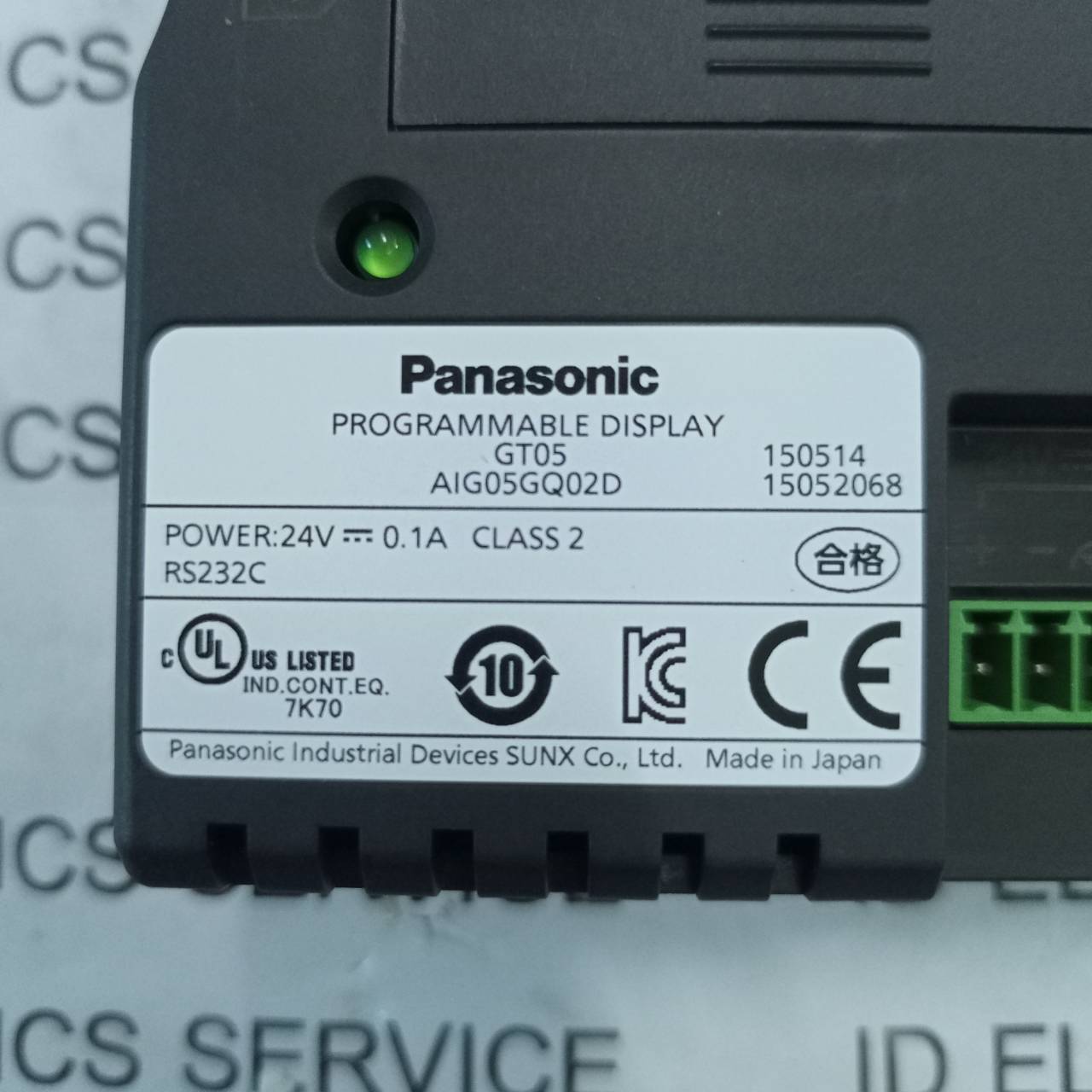 ขาย AIG05GQ02D HMI "PANASONIC"