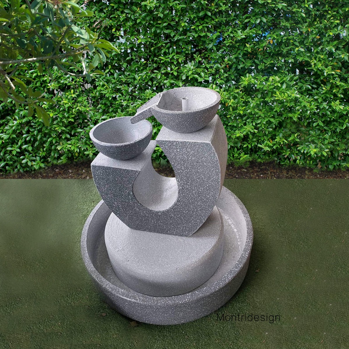 น้ำพุแต่งสวน น้ำล้นโชคดี น้ำพุเสริมมงคล น้ำพุจัดสวน ชุดโอ่งน้ำล้น รุ่น Good day