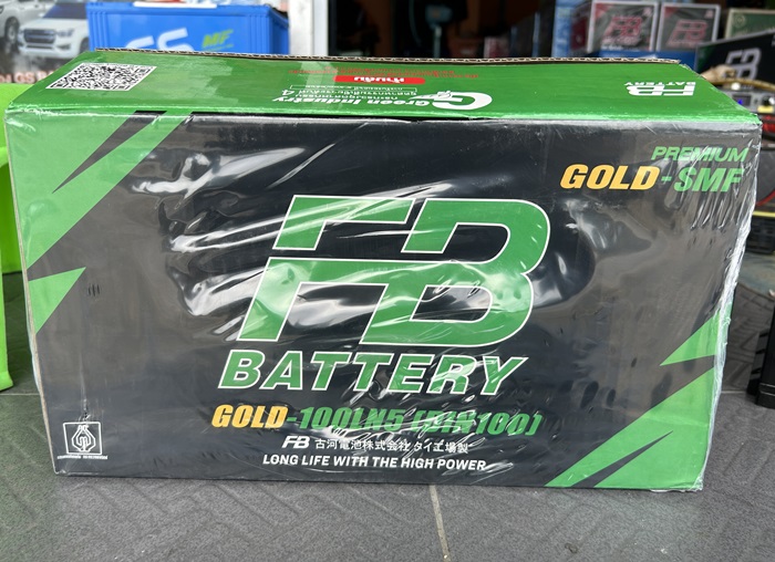 แบตเตอรี่ FB PREMIUM GOLD 100LN5 ขั้วจม 100แอมป์ ชนิดแห้ง SMF