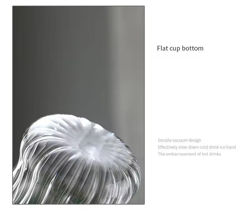 แก้วขนาด 500 ml ทรงสวยสไตล์มินิมอล ฝาปิดเป็นไม้ แถมหลอดแก้ว