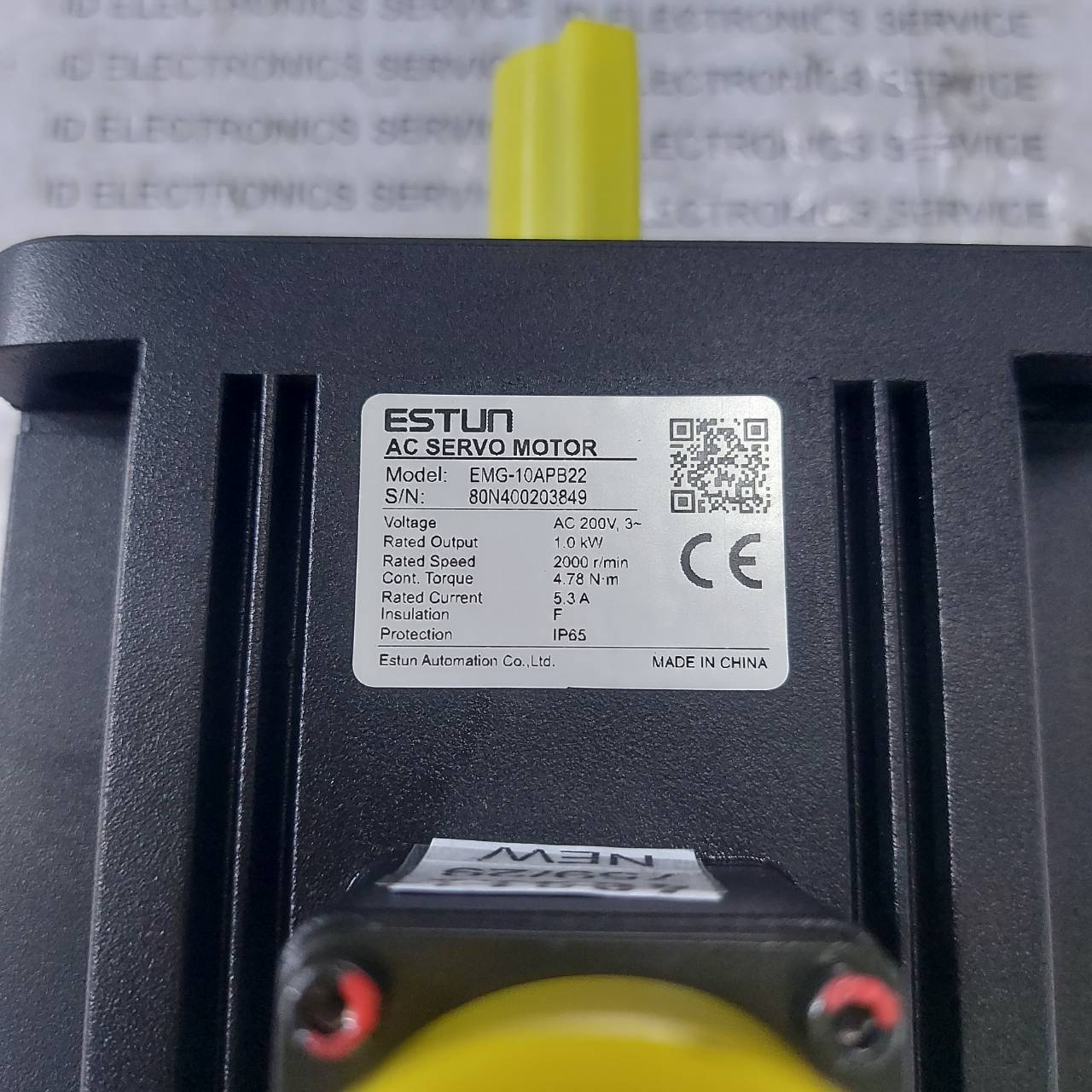 SERVO MOTOR " ESTUN " MODEL : EMG-10APB22