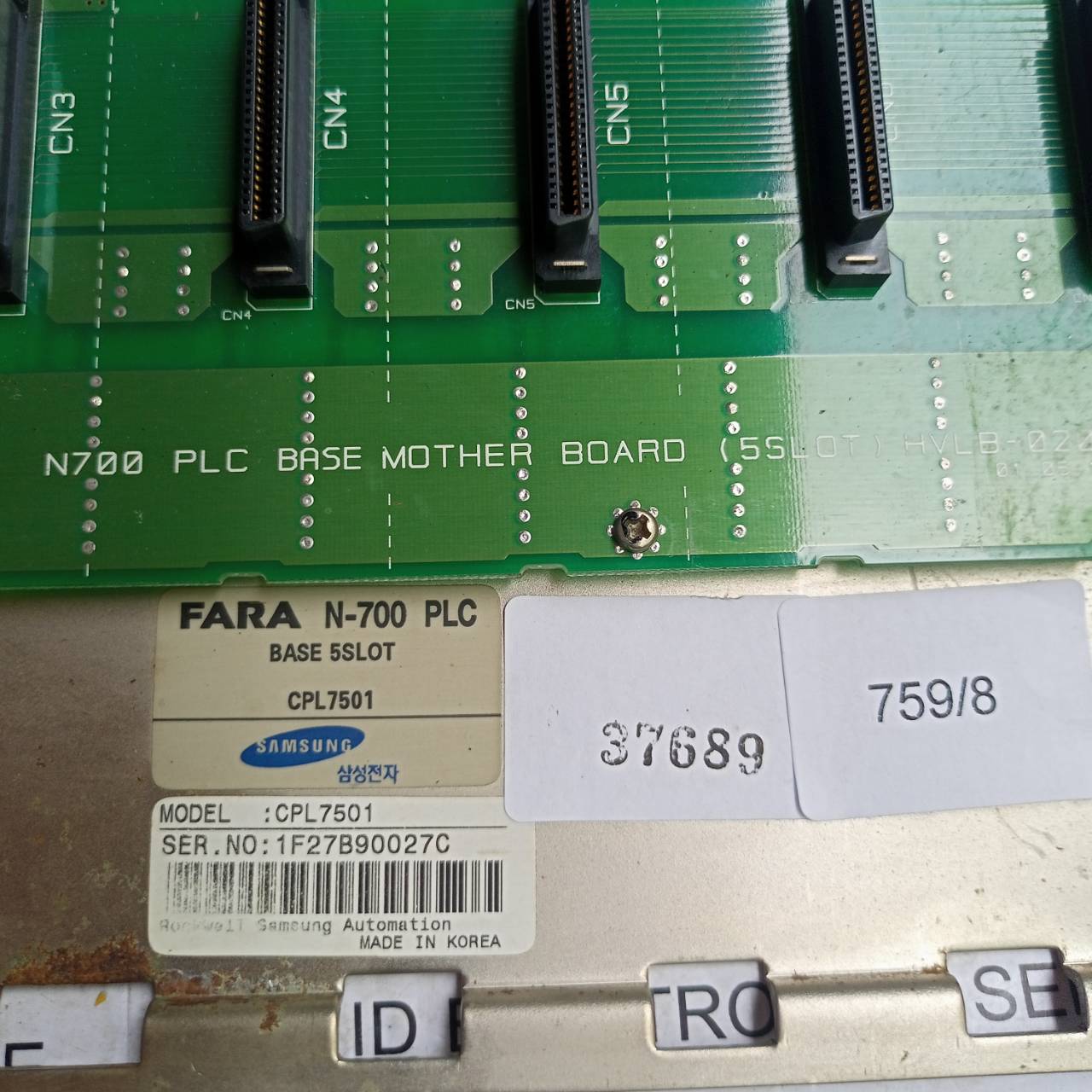 PLC " SAMSUNG " MODEL : CPL7501