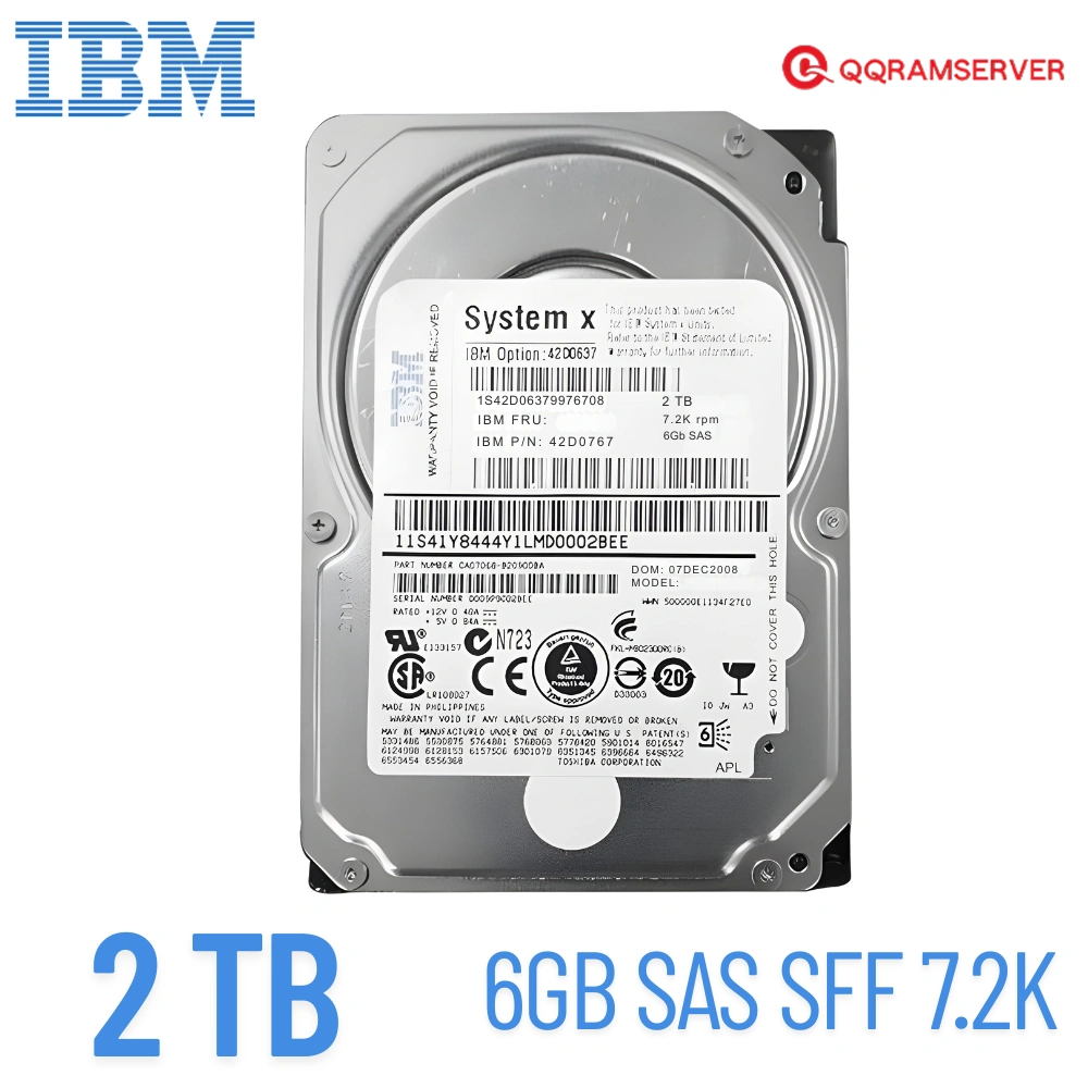 Harddisk Server IBM x3100 M4 2TB 6Gbps 7.2k HDD Server