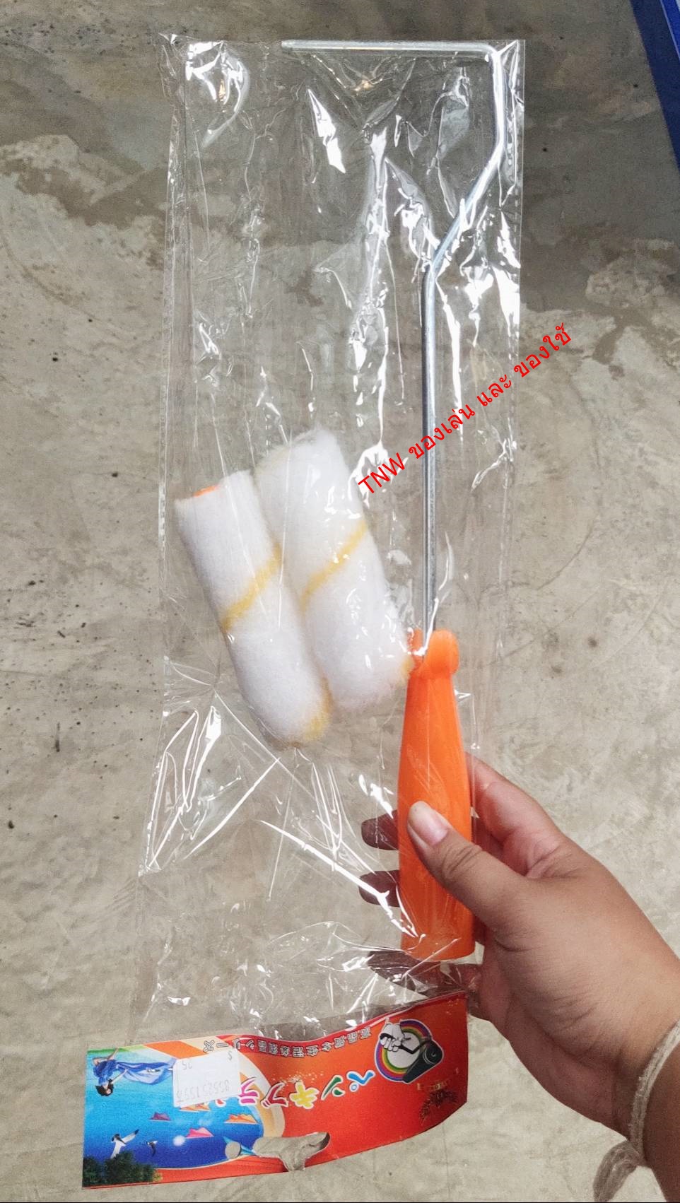 ลูกกลิ้งทาสี ลูกกลิ้ง ทาสีน้ำ สีน้ำมัน พร้อมอะไหล่ลูกกลิ้งทาสี ลูกกลิ้งมี 2 ลูก ไซส์ M