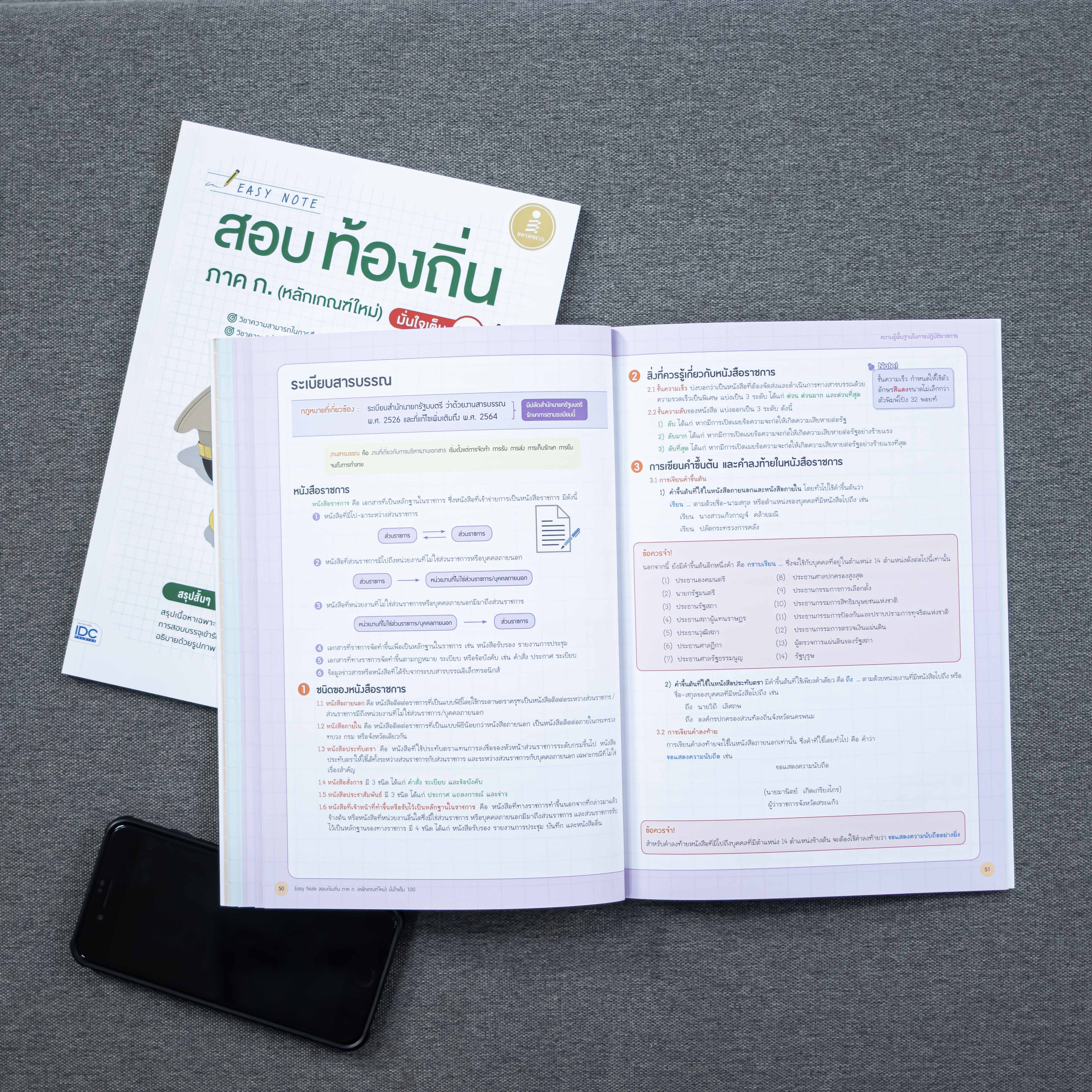 Infopress (อินโฟเพรส) หนังสือ Easy Note สอบท้องถิ่น ภาค ก.(หลักเกณฑ์ใหม่) มั่นใจเต็ม 100 - 72684