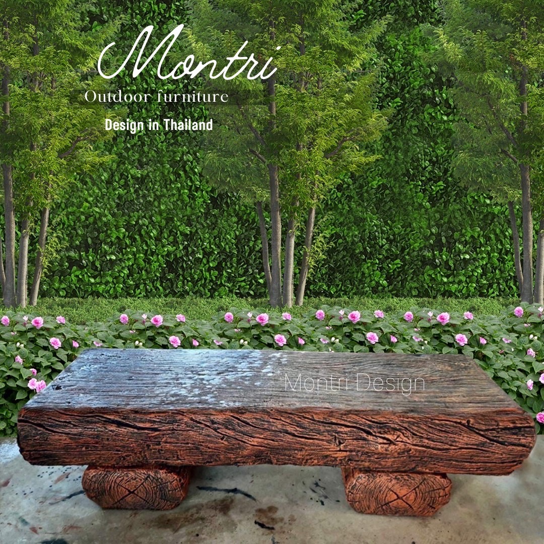 เก้าอี้โซฟาปูนลายไม้ เก้าอี้โซฟา เก้าอี้ขอนไม้ เก้าอี้แต่งสวน ม้านั่งสนาม ม้านั่งสนามปูนลายไม้