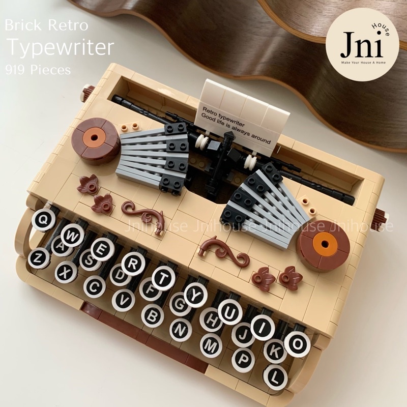 [พร้อมส่ง] Jnihouse : ตัวต่อเครื่องพิมพ์ดีด (Brick Retro Typewriter)