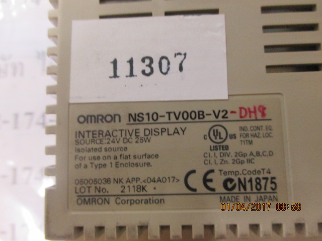 LCD TOUCH SCREEN " OMRON " MODEL : NS10-TV00B-V2-DH8