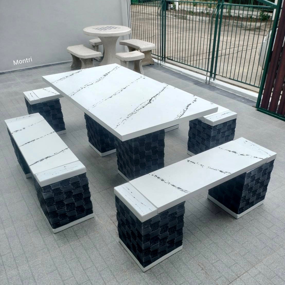 ชุดโต๊ะสนาม โต๊ะสนามกลางแจ้ง โต๊ะสนามโต๊ะสนามกลางแจ้ง ชุดโต๊ะสนาม ชุด 8 ที่นั่ง ขนาด 150*80 cm