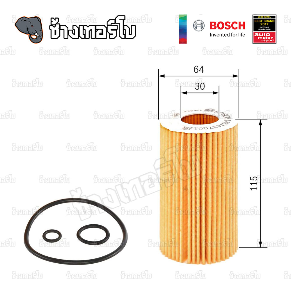 #BZ106 (P7001) BENZ M112 M272 M611 M646 / W203 W204 W210 W211 W212 W639 / BOSCH กรองเครื่องEOB