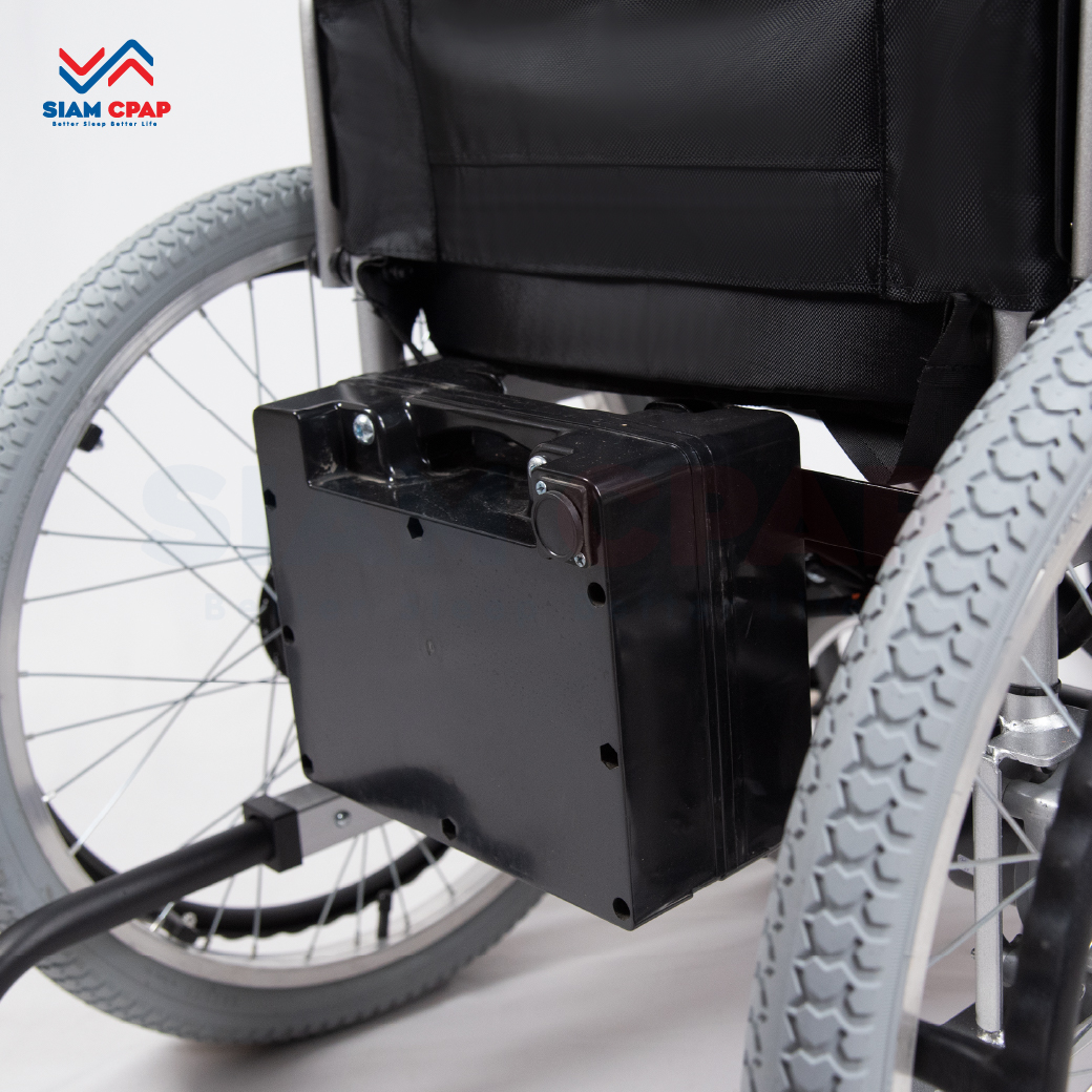 รถเข็นไฟฟ้า แบบพับได้ (Foldable Electric Wheelchair) รุ่นราคาประหยัด รับประกัน 1 ปี