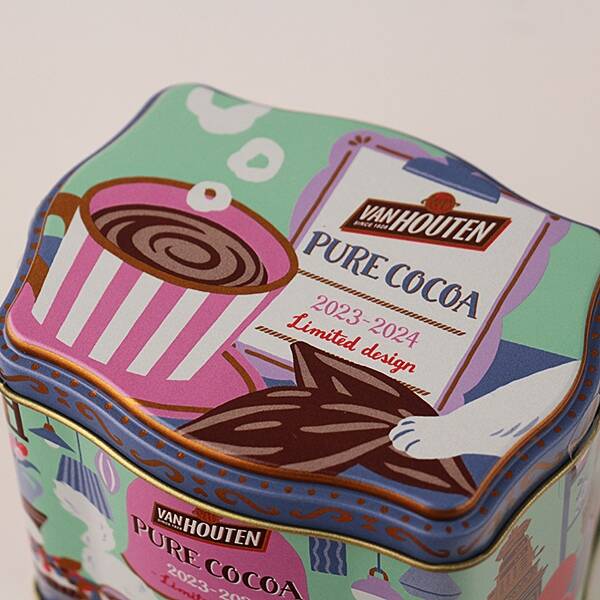 ผงโกโก้แท้ Van Houten Pure Cocoa กระป๋อง Limited (180g) ดีไซน์ใหม่ของฤดูกาลนี้ ปี 2023-2024