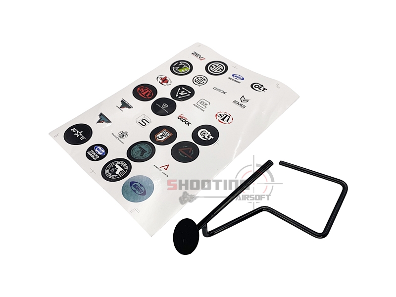 แท่นวางปืนสั้น ทรงก้านเหล็ก