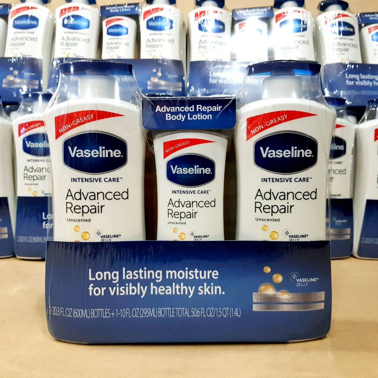 โลชั่น Vaseline Intensive Care Lotion 500ml x 3, set 3 ขวด สุดคุ้ม
