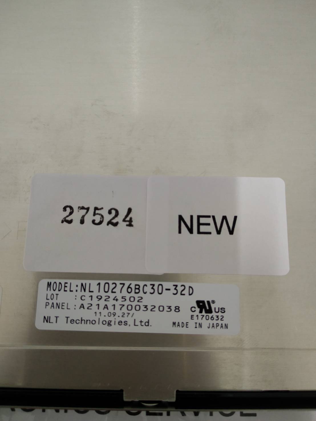 LCD PANEL " NEC " MODEL : NL10276BC30-32D