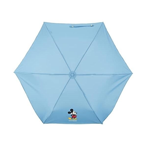 ร่ม Wpc. © × mickey mouse ร่มกันฝน ร่มกันแดด Folding Umbrella สีฟ้า (50 cm) Clutch Bag Type