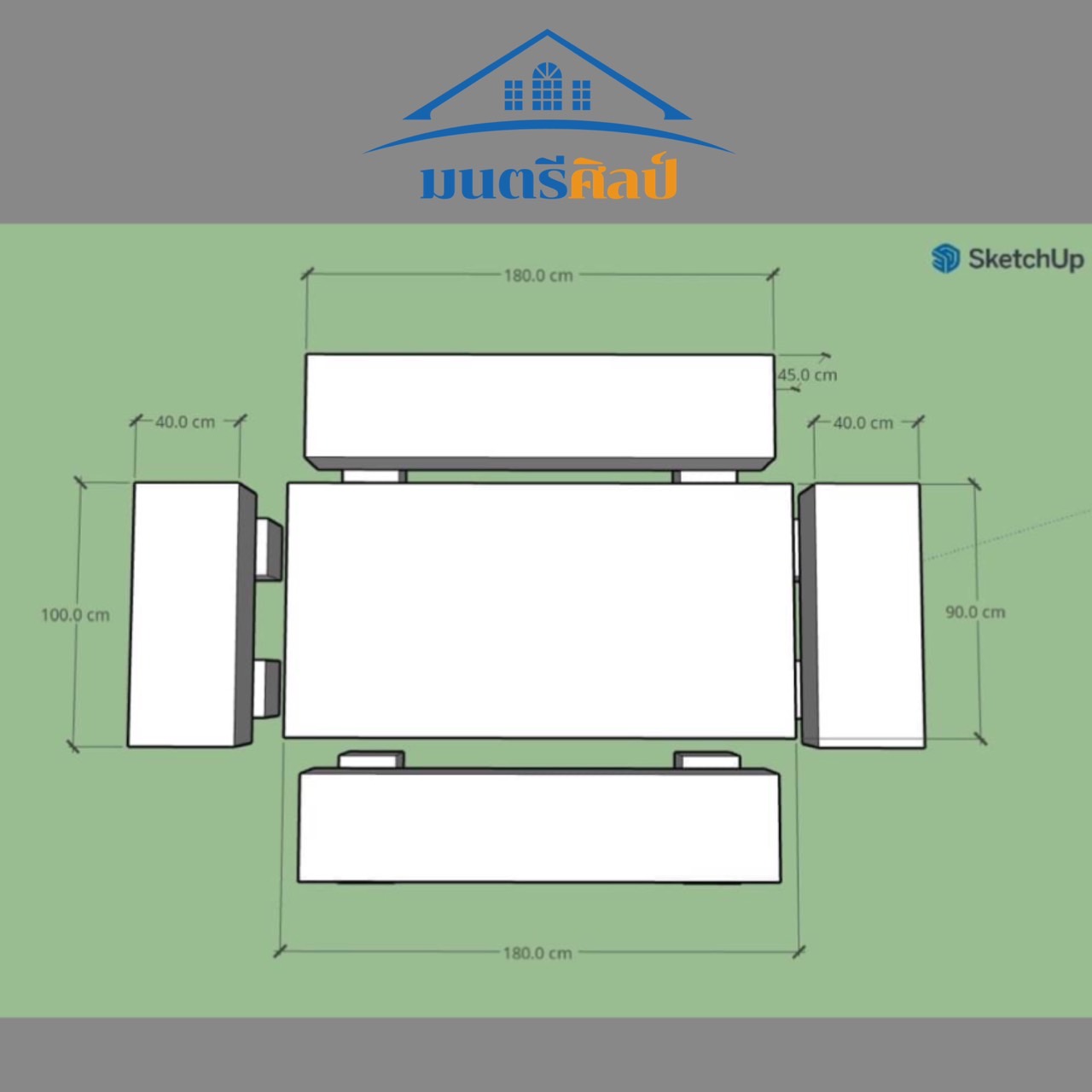 โต๊ะสนาม ชุดโต๊ะสนาม โต๊ะสนามไม้หมอน ชุดโต๊ะสนามปูนลายไม้ โต๊ะไม้หมอนโมเดิร์น รุ่น Luxury2023 ขนาด 180*90 cm.