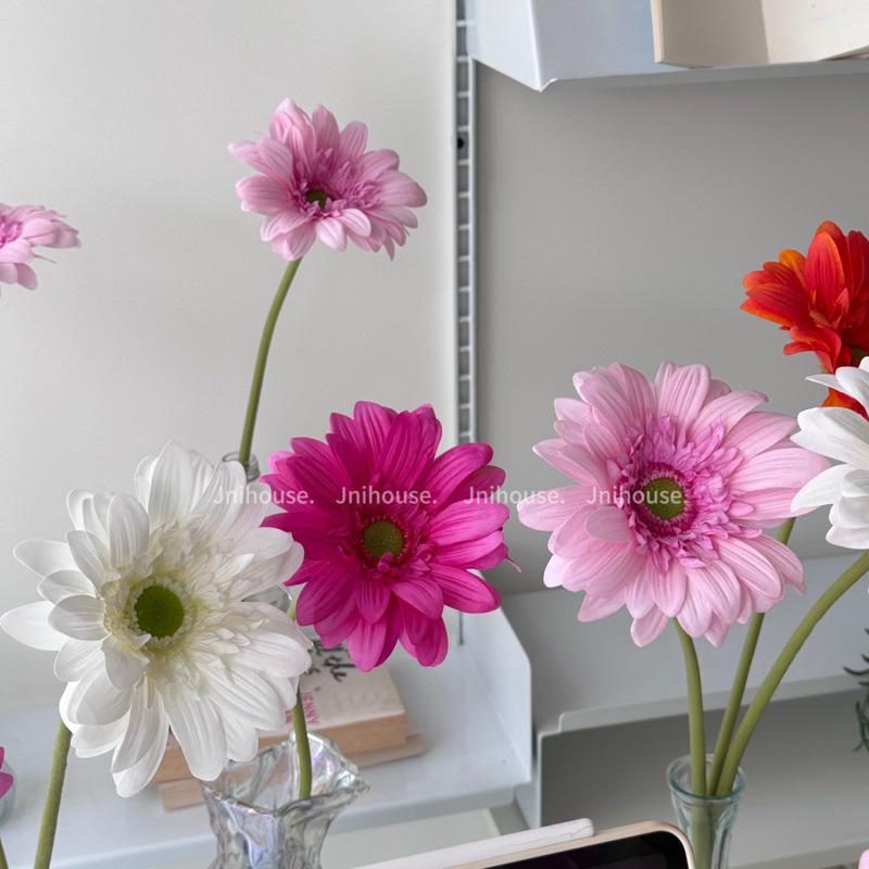 [พร้อมส่ง] Jnihouse : ดอกเยอบีร่า ดอกไม้ประดิษฐ์ [ขนาด Ø13 cm] Gerbera