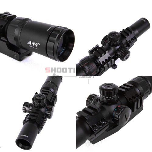 กล้องเล็งไว Scope ANS Optical 1.5-4x30 CQB เป้า MIL-DOT