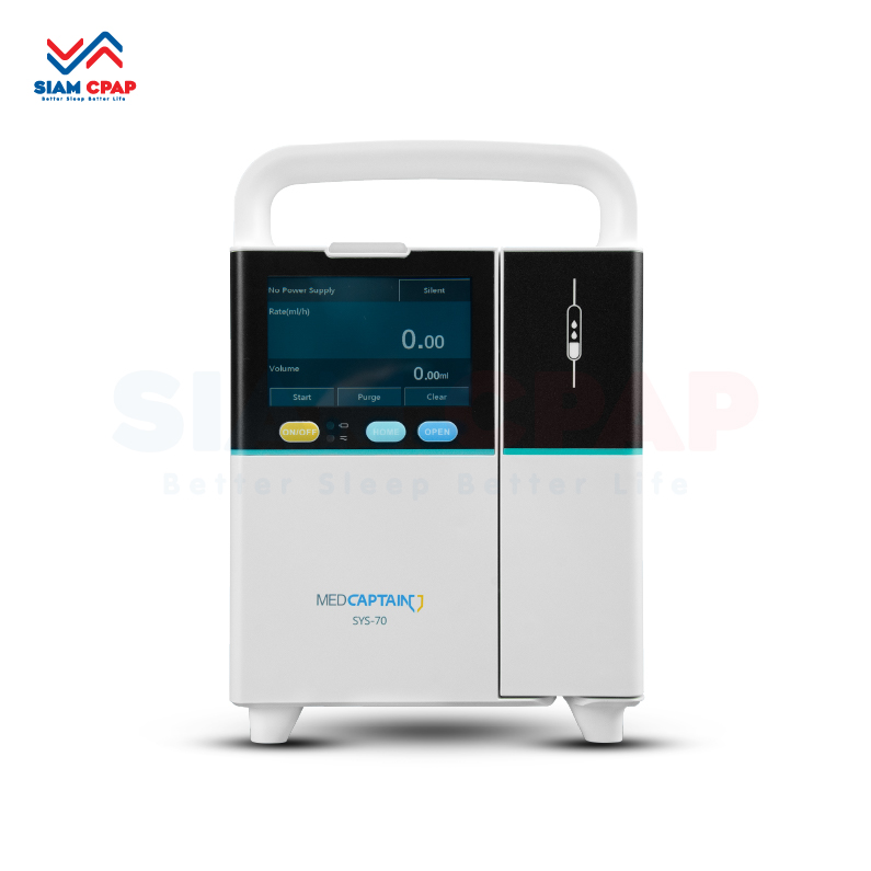เครื่องควบคุมการให้สารละลายทางหลอดเลือดดำ Infusion pump Medcaptain รุ่น SYS-70 รับประกันศูนย์ไทย 1 ปี