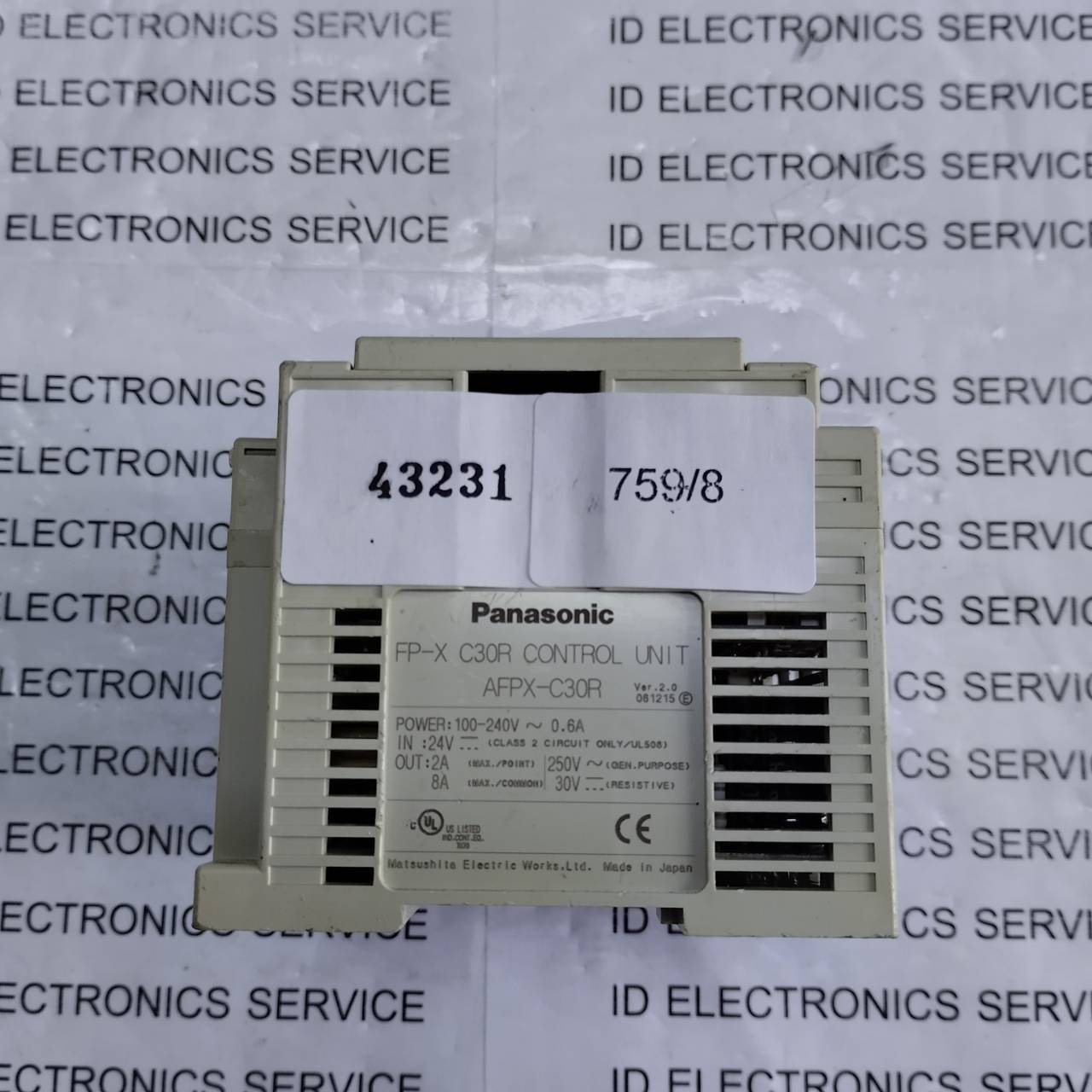 PLC " PANASONIC " MODEL : AFPX-C30R