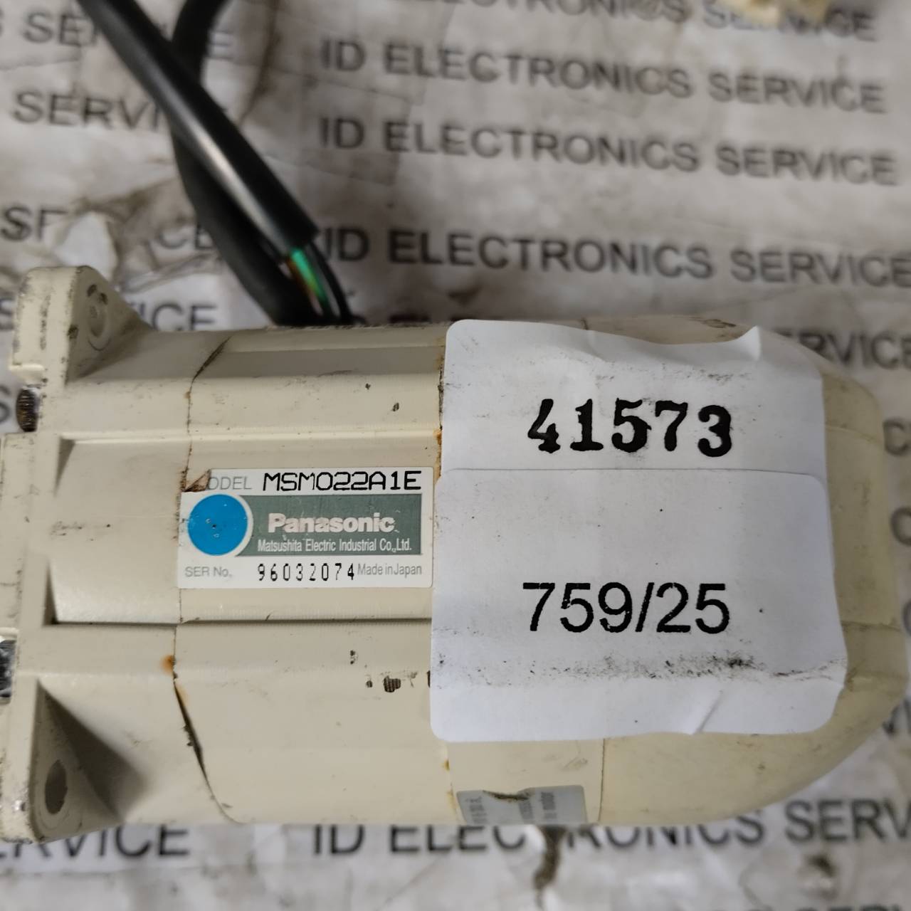 SERVO MOTOR " PANASONIC " MODEL : MSM022A1E