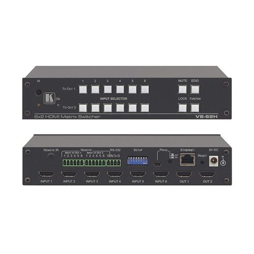 KRAMER VS-62H 6x2 4K60 4:2:0 HDMI Automatic Matrix Switcher