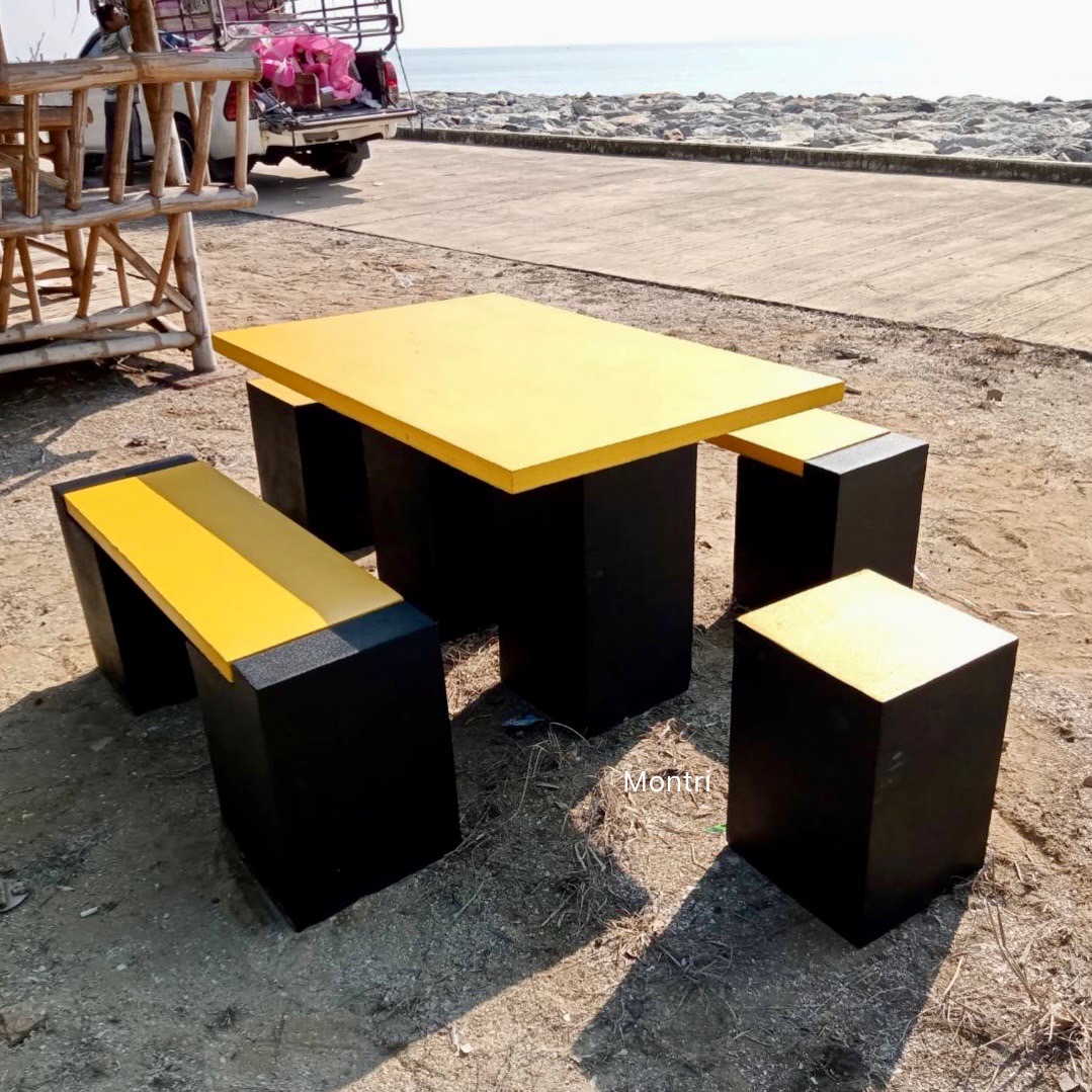 โต๊ะสนามกลางแจ้ง โต๊ะสนามกลางแจ้งใกล้ฉัน ชุดโต๊ะสนามปูน โต๊ะปูนสนาม ชุดโต๊ะสนาม เฟอร์นิเจอร์สนาม ชุด 6 ที่นั่ง