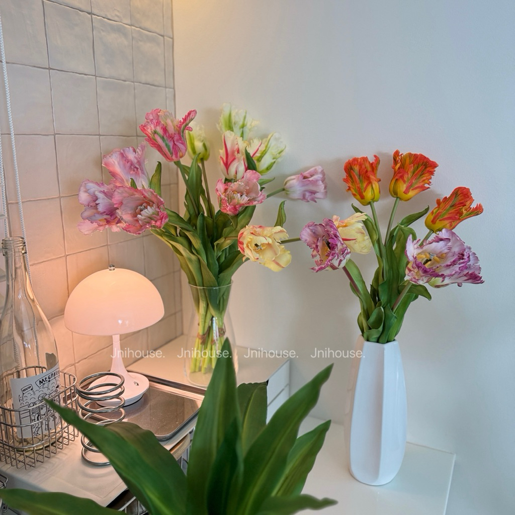 [พร้อมส่ง] Jnihouse : ทิวลิปประดิษฐ์ดอกใหญ่ (Tulip Artificial)