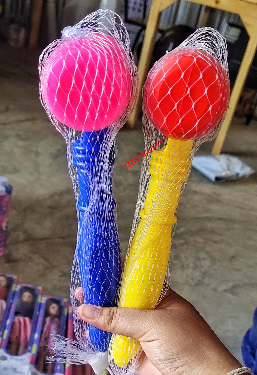 ของเล่น ค้อนทุบ มีเสียง ตีได้ 2 ด้าน ค้อนเสียงหวีดๆ