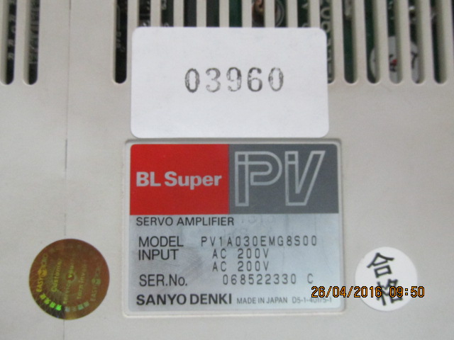 SERVO DRIVE " SANYO DENKI " MODEL : PV1A030EMG8S00