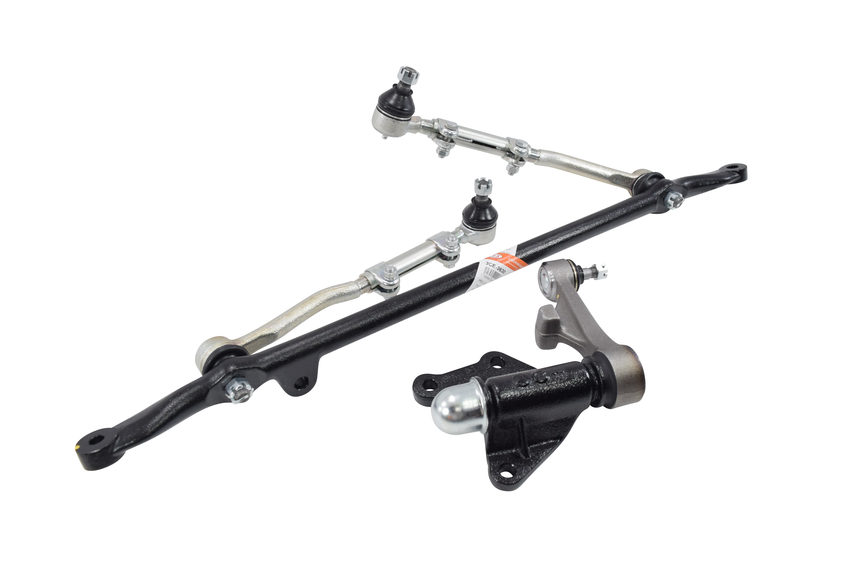 (ประกัน 6 เดือน) คันส่งกลางยกชุด TOYOTA TIGER 4WD / LN16#, LN17#, RZN17# (ไม่มีขาไก่) / โตโยต้า ไทเกอร์ ยกสูง / ปี 97-On / 3CE-3630 / พวงมาลัยขวา (CENTER LINK, ROD END) ยี่ห้อ 333 (ยกชุด)