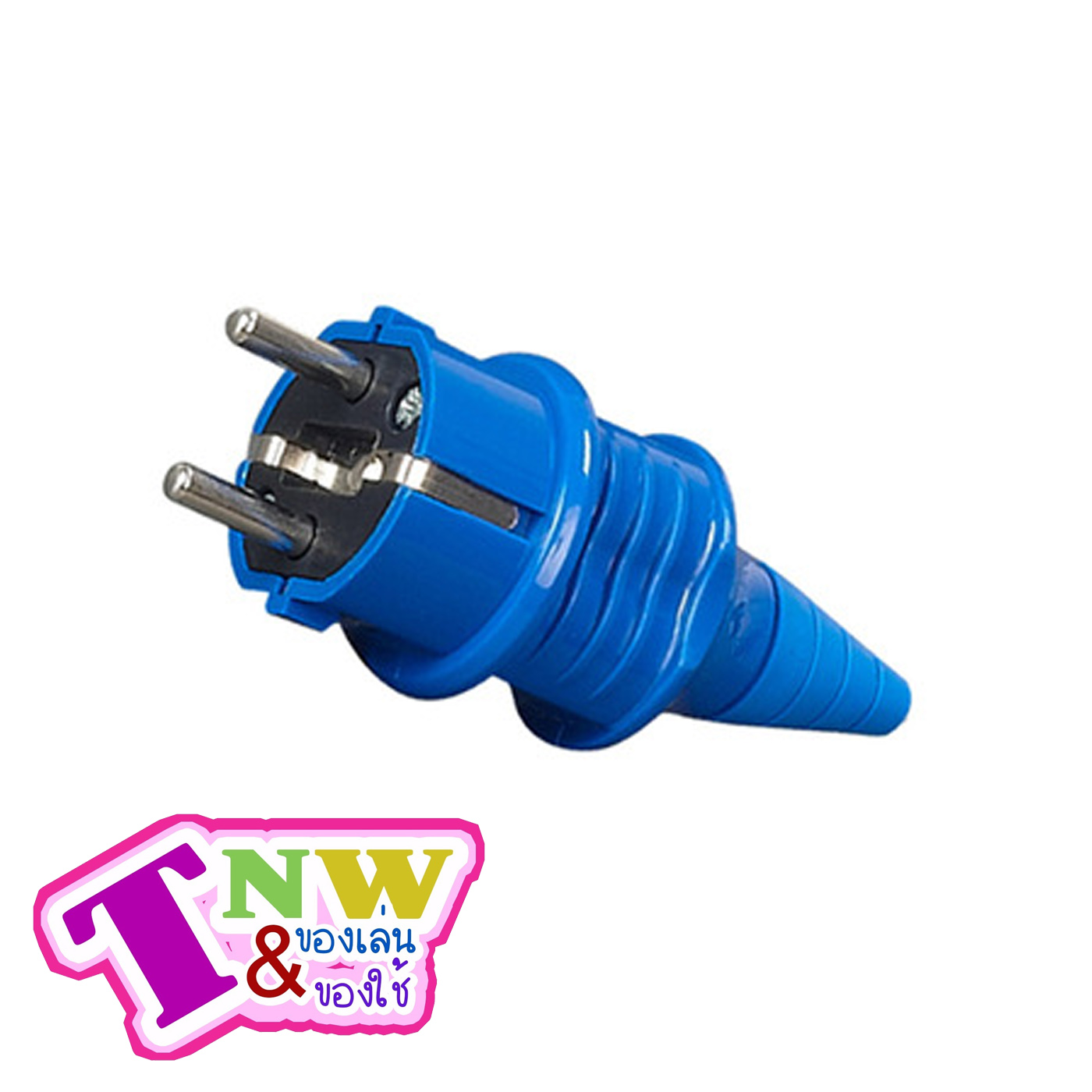 ปลั๊กตัวผู้ IP44 (2P+E) 16A สีน้ำเงิน 220-250V ซาเล่ Sa-le กราวน์มาตรฐานเยอรมัน SCHUKO ปลั๊กตัวผู้ขากลม