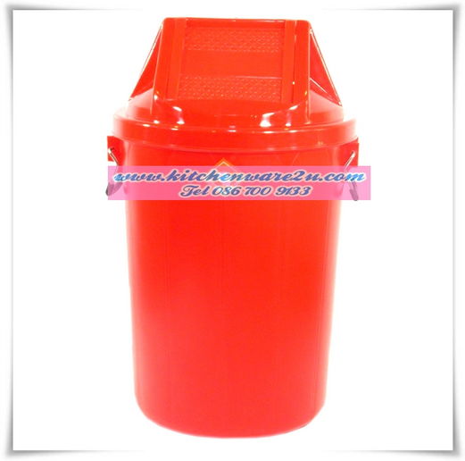 P06620 ถังขยะพลาสติก ฝาสวิงทรงสูง อย่างหนา 70 ลิตร (48.5x48.5 x76.5 cm)(ราคาส่งต่อ 6 ใบ:เฉลี่ย 380 บ/ใบ)