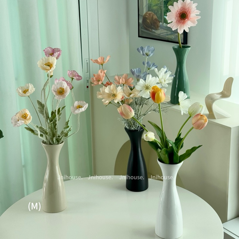 [พร้อมส่ง] Jnihouse : แจกันเซรามิก แจกันดอกไม้ทรงสูง (Vase)
