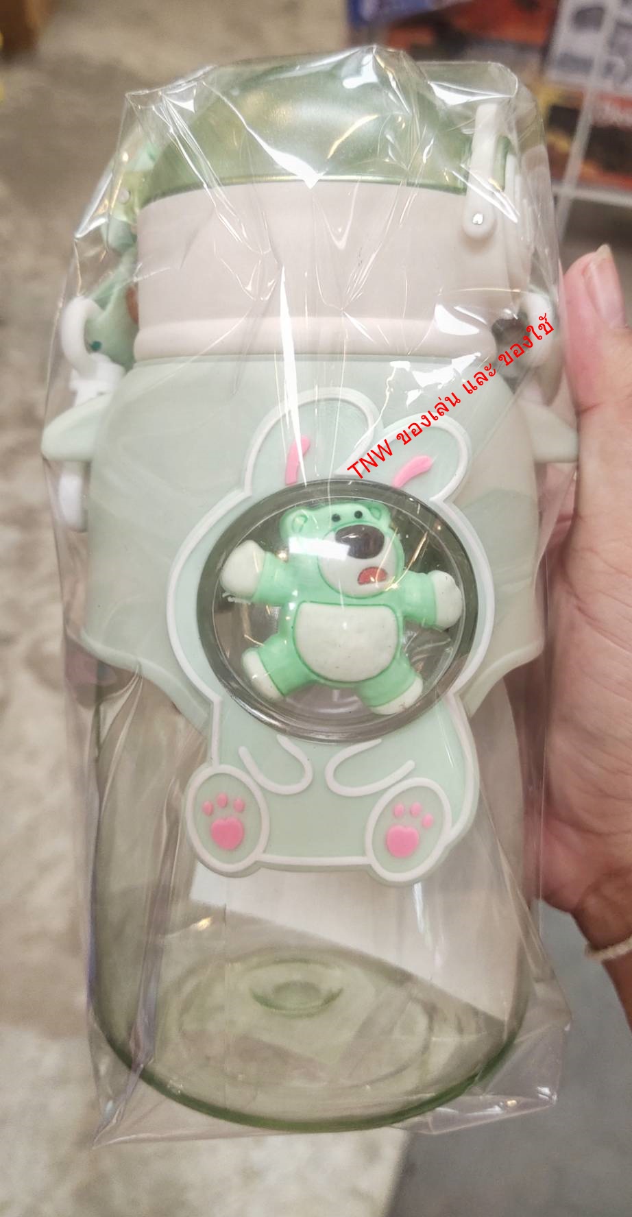 กระติกน้ำ ขวดน้ำดื่ม ลายหมีน่ารัก สไตล์เกาหลี ขนาด 680 ml