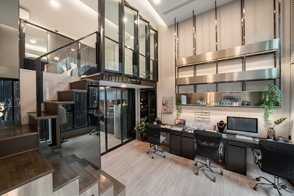 For Sale: 2-Storey Condominium at Origin Plug & Play Ramintra KM.9 ✨ High-Ceiling Condo — 4.2 meters tall! Spacious, airy, and comfortable — giving you the true feeling of living in a home. Perfectly designed to match every lifestyle and ready to m