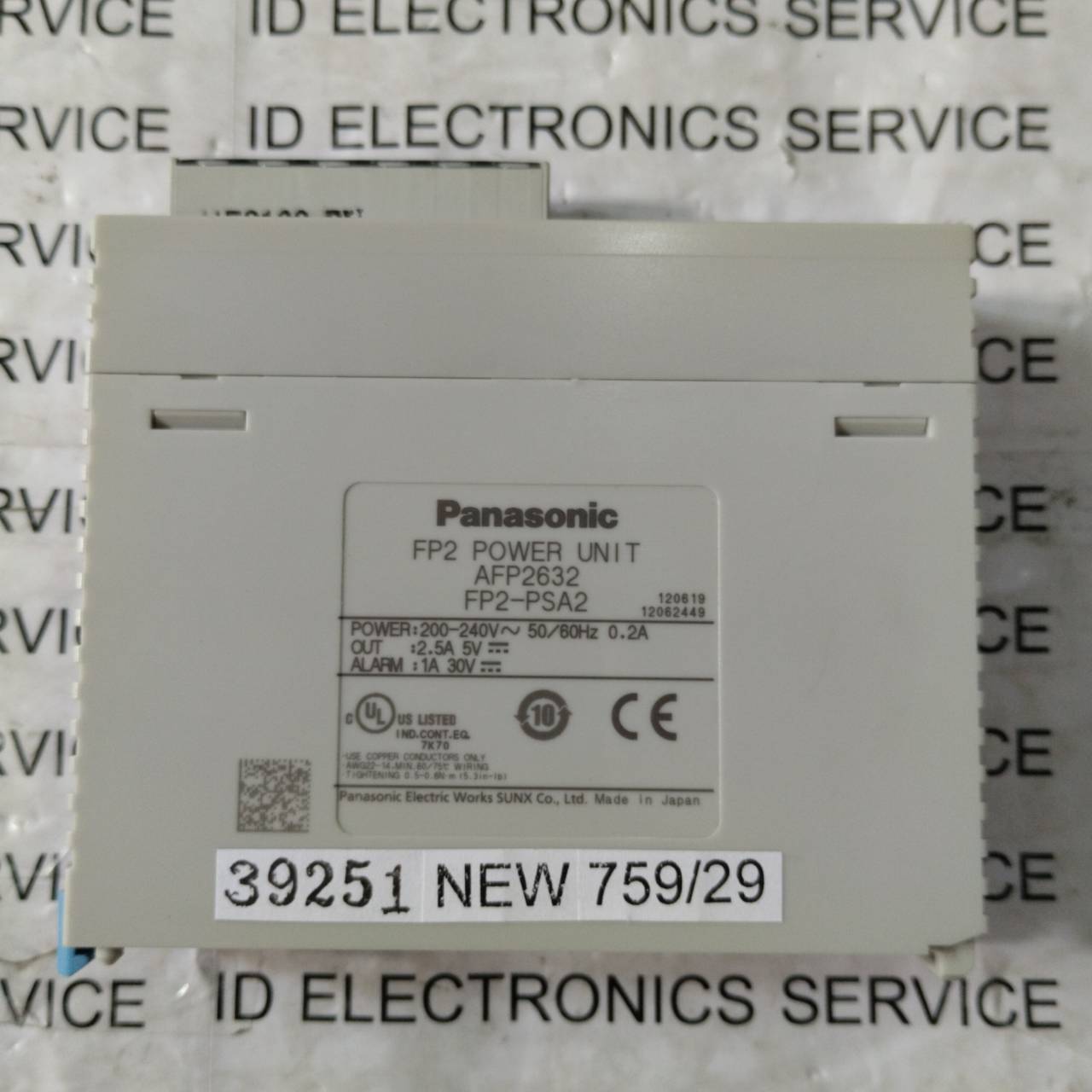 PLC " PANASONIC " MODEL : FP2-PSA2