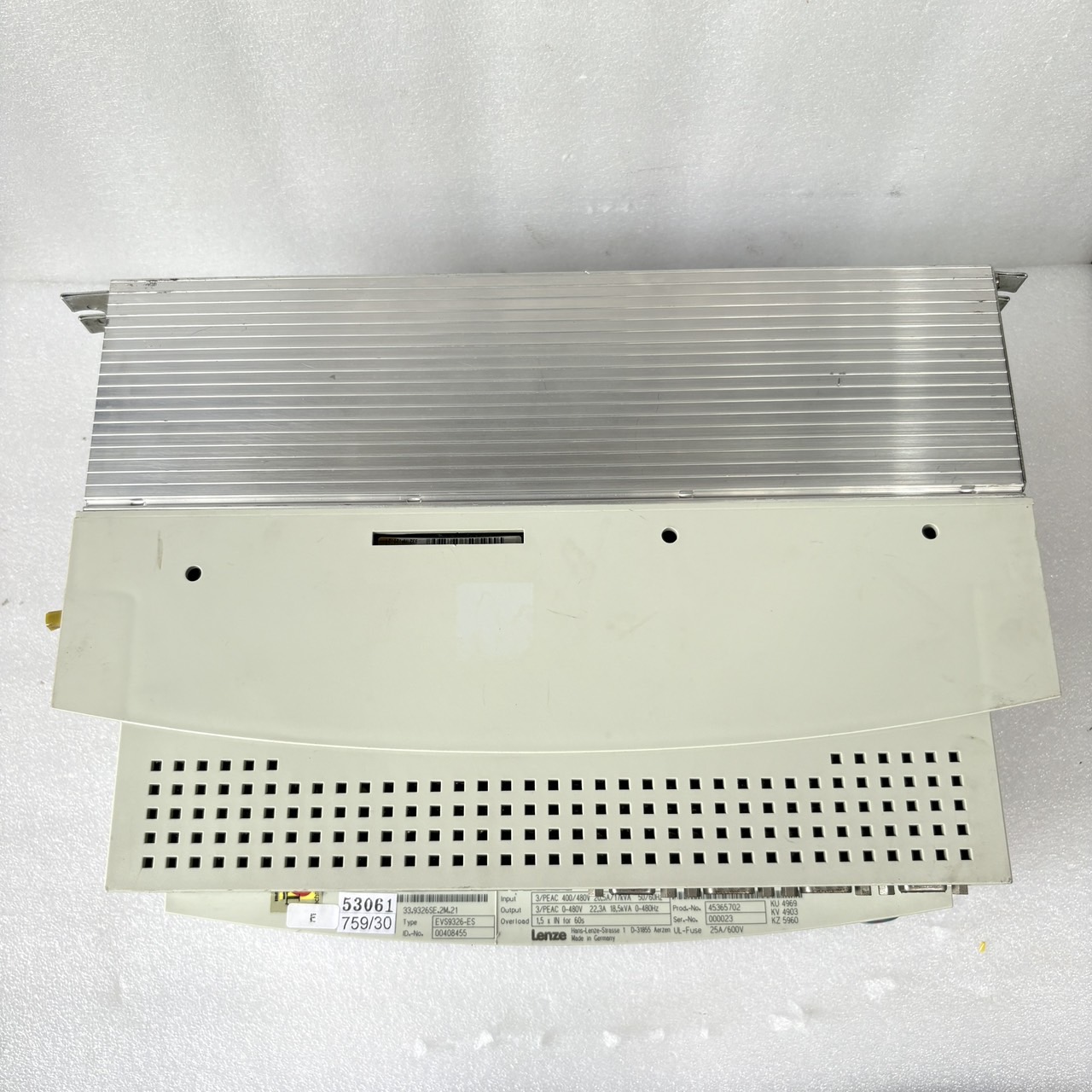 SERVO DRIVE " LENZE " MODEL : EVS9326-ES