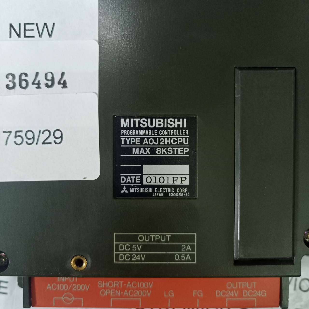 PLC " MITSUBISHI " MODEL : A0J2HCPU