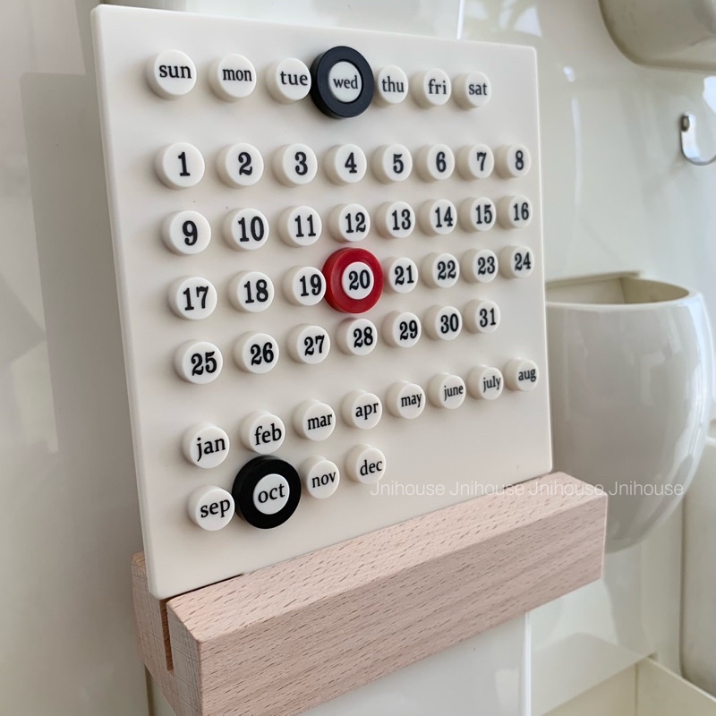 [พร้อมส่ง] Jnihouse : ปฏิทินตั้งโต๊ะ Perpetual Calendar