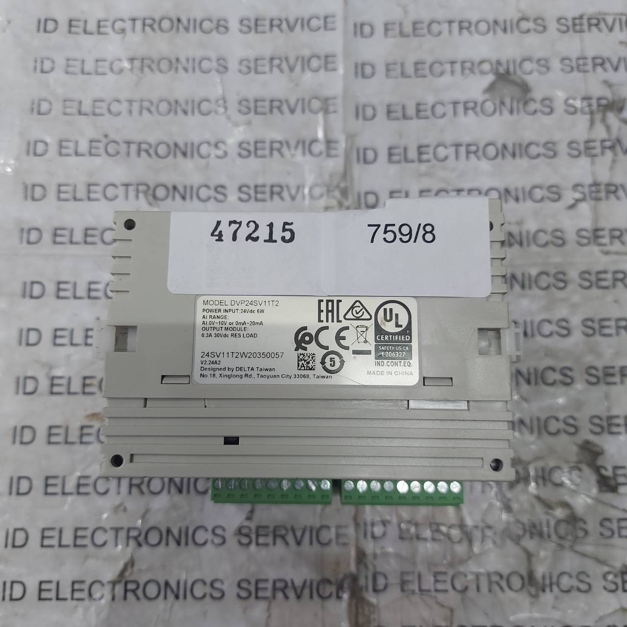 PLC " DELTA " MODEL : DVP24SV11T2