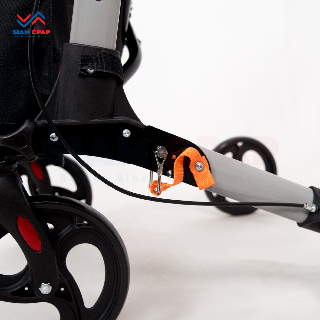 รุ่นใหม่ Rollator จากแบรนด์ Better รุ่น BT807L วอล์คเกอร์ 4 ล้อ อุปกรณ์ช่วยพยุงเดินและฝึกเดิน พร้อมที่นั่งในตัว รับประกันสินค้า 1 ปี