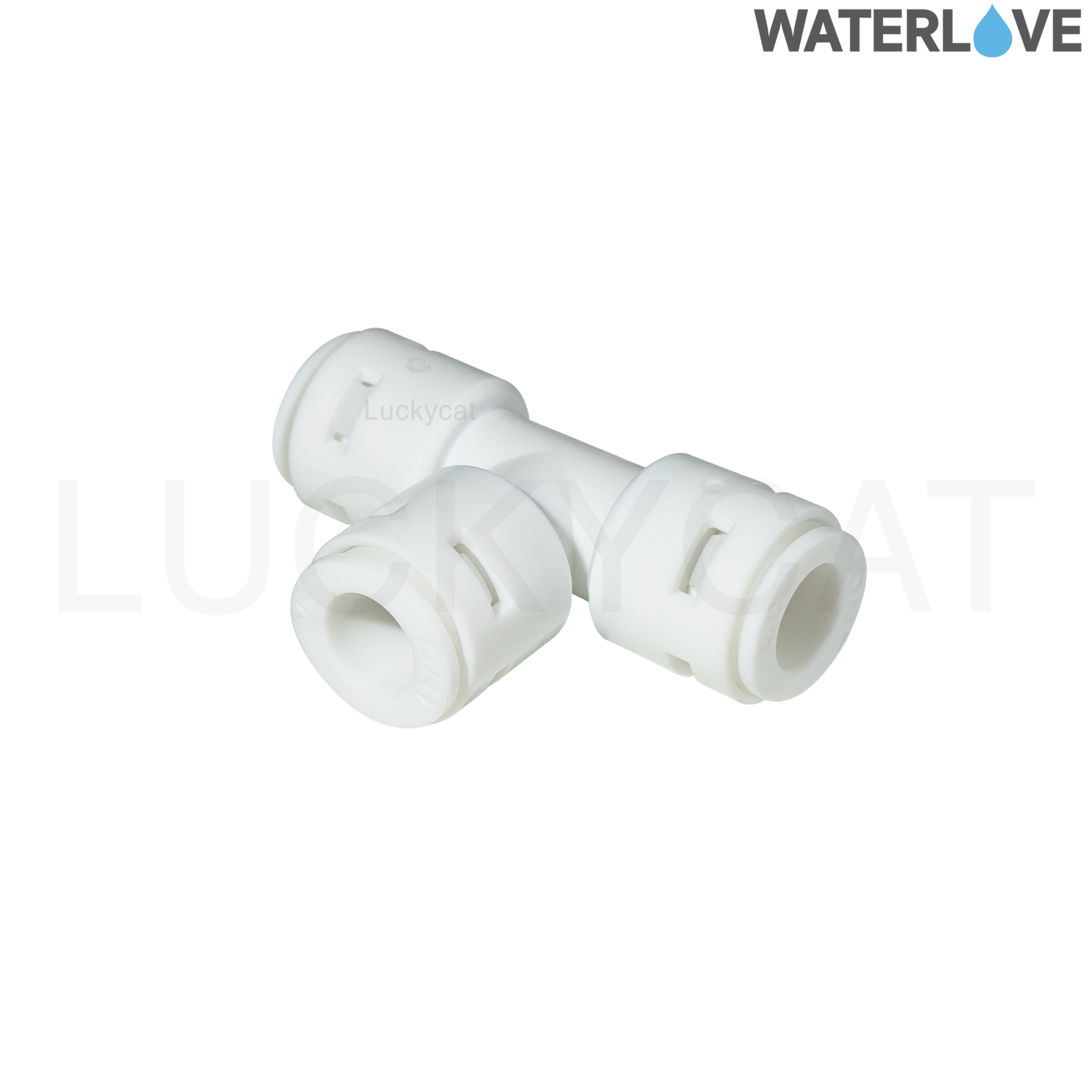 ข้อต่อสามทาง 3/8'' 3/8'' 3/8'' สำหรับสายน้ำ PE สายเครื่องกรองน้ำ