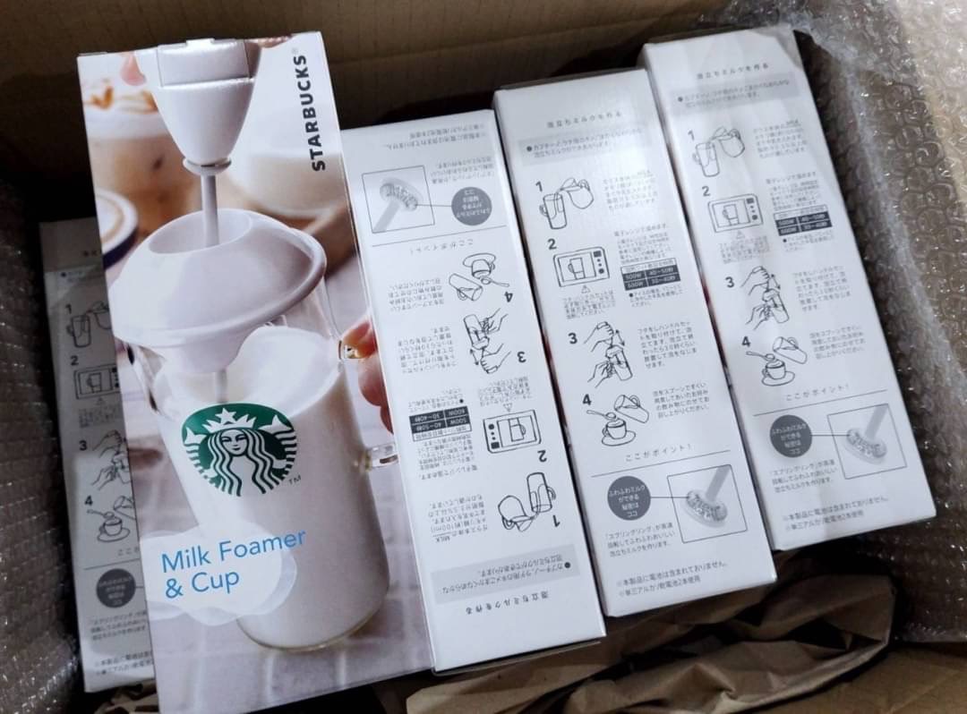 เครื่องตีโฟมนมน่ารักๆ จาก Starbucks japan Starbucks Milk Foamer with Cup