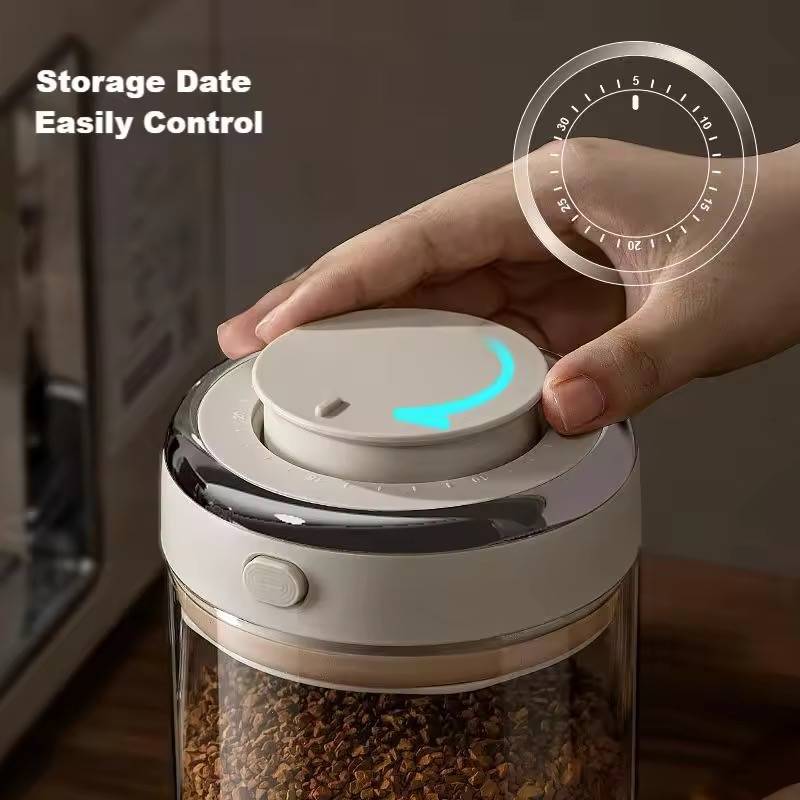 โหลแก้วสูญญากาศใช้งานได้อย่างมีคุณภาพ ตัวจริงเรื่องการเก็บสุญญากาศ ออกแบบมาสำหรับเก็บกาแฟโดยเฉพาะ