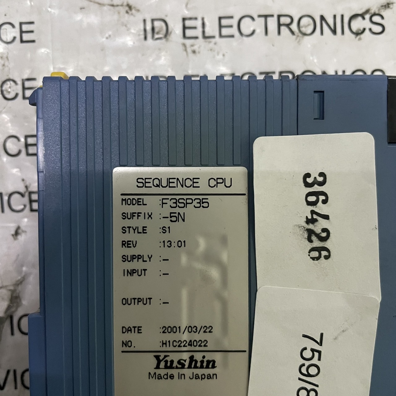 PLC " YOKOGAWA " MODEL : F3SP35