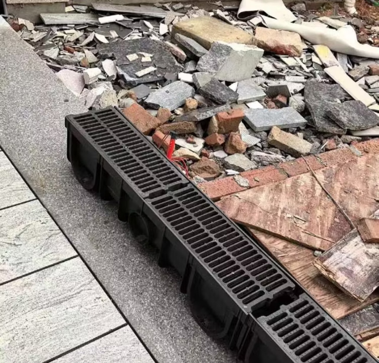 รางระบายน้ำ โพลีเมอร์ 15 ซม. (พร้อมฝาปิด)