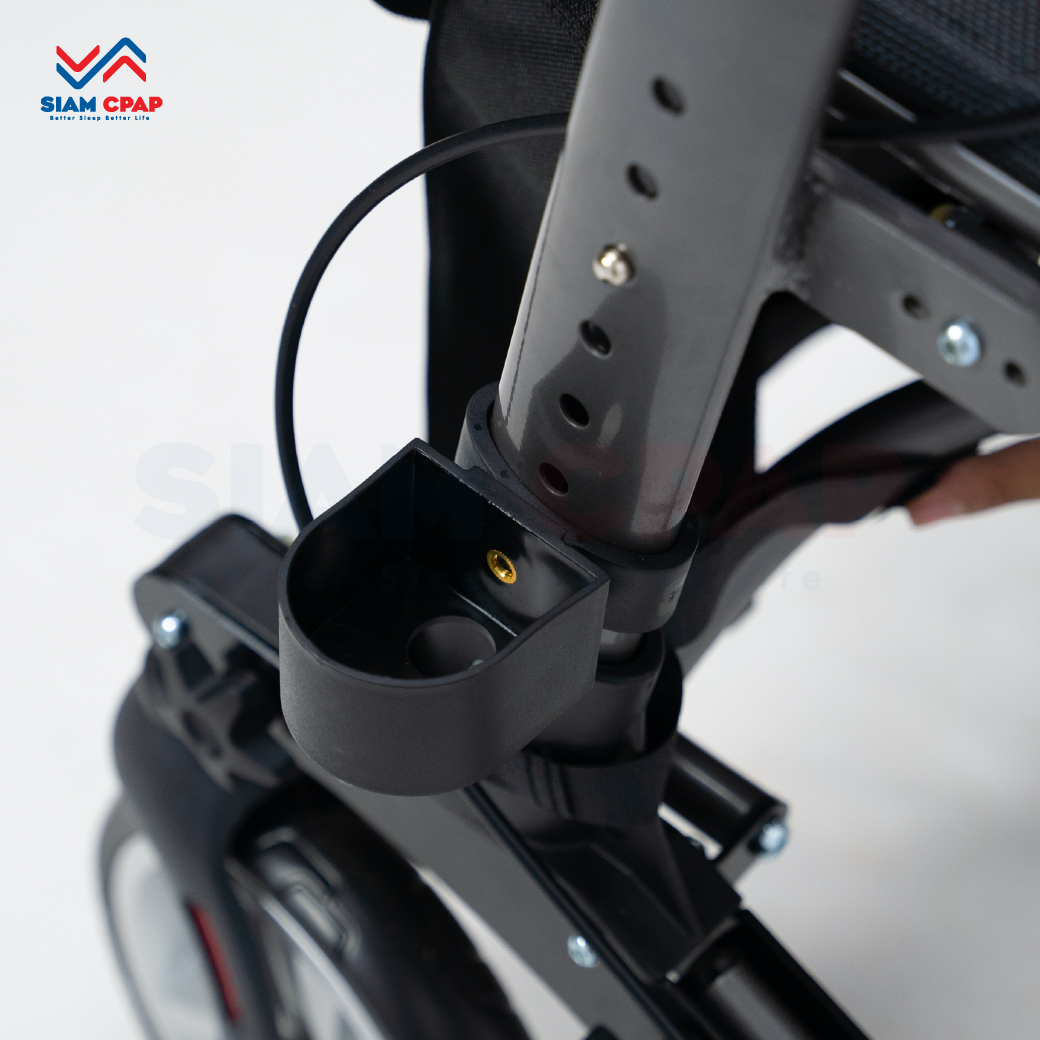 รุ่นใหม่ Moka Grey Rollator แบรนด์ Drive Medical (Debilbiss) วอล์คเกอร์ 4 ล้อ อุปกรณ์ช่วยพยุงเดิน อุปกรณ์ฝึกเดิน รับประกัน 2 ปี